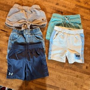 Lot of boys shorts 2T and one 24 months good pre owned condition